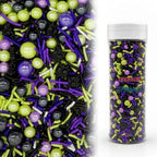 Green & Black & Purple Spiders Sprinkles Mix Size Halloween Themed Cake Decorations Cupcake Toppers Perfect for Wedding Valentine Supplies 4.58OZ by KandlrikMagicSprinkles