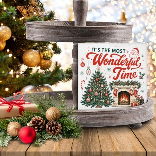 Christmas Home Decorations Indoor, It's The Most Wonderful Time Wood Sign - Image 7