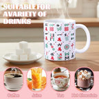 Christmas Mahjong Gift Mug 11oz Funny Ceramic Coffee Mug Women - Image 3
