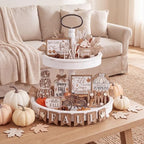 Shellwei 20 Pcs Thanksgiving Tiered Tray Decor Set, Neutral Autumn Sign - Image 6