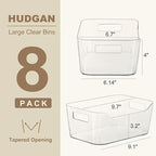 Hudgan 8 Pack Clear Pantry Organizer Bins - Image 4