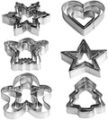 YXClife Christmas Cookie Cutter Set - Gingerbread Man, Snowflake, Christmas Tree, Heart, Star, Angel - 18 Piece Christmas Cookie Cutters, Cookie Cutters Christmas Shapes for Holiday Winter Baking by YXCLIFE