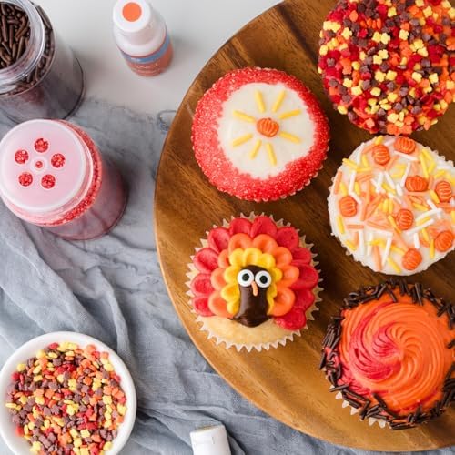 Sweets Indeed Fall Sprinkles 4 Pack, Pumpkin & Leaf Shapes, 11.57 ounces - Image 6