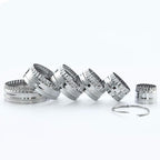 Fluted Cookie Cutters- Round Biscuit Cutters Set of 6 Pieces, Double Sided - Image 4