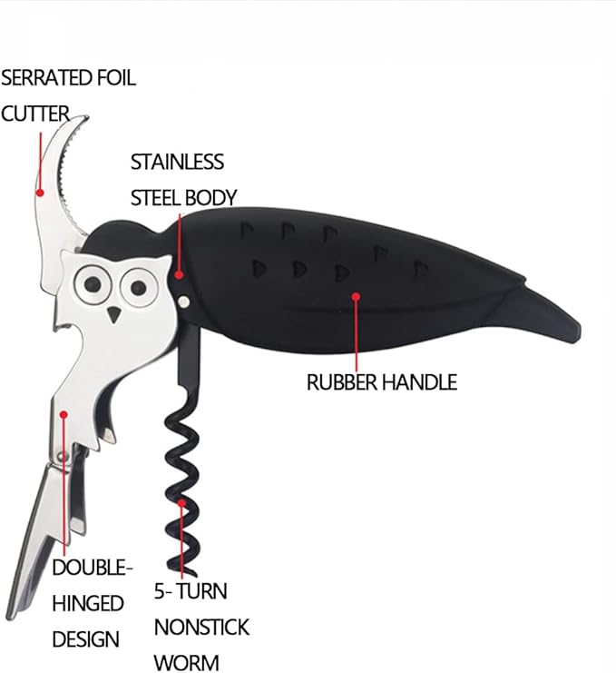 Unique Eagle Corkscrew, Professional Waiters Corkscrew Wine Key Bottle Opener - Image 4