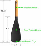 Cooking Spoon for Nonstick Cookwares, VOVOLY Silicone Spoon for Mixing - Image 7