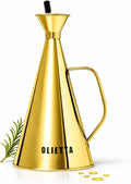Olietta Olive Oil Dispenser Bottle Gold Stainless Steel Non Drip Leak Proof No by Olietta