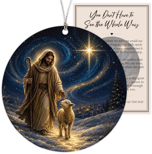 Jesus Ornament, Religious Gifts for Women, Christian Decor, Christian Home Decor, Nativity Ornament by Rusaten