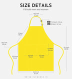 Syntus Apron for Men Women, Adjustable Cooking Kitchen Chef Aprons - Image 2