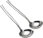 Idotry 2-Piece Stainless Steel Gravy Soup Spoon, Gravy Ladle Soup, Small Ladle by Idomy