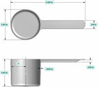 1/4 Cup Long Handle Plastic Measuring Scoop - Image 2
