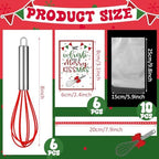 Nuogo 24 Sets Christmas Neighbor Whisks Gifts with Cards, 8 Inch - Image 2