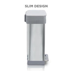 Clorox 13 Gallon Trash Can - 50L Kitchen Trash Can - Rectangular Stainless - Image 2