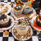Halloween Sprinkles Edible, 5oZ Fall Eyeball Sprinkles for Cake Decorating with White Black Orange Confetti Nonpareils Jimmies and Sugar, Cupcakes Cookie Ice Cream Baking Toppings - Image 3