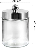 3PC Apothecary Jar Canisters Bathroom Vanity Organizer - Image 4