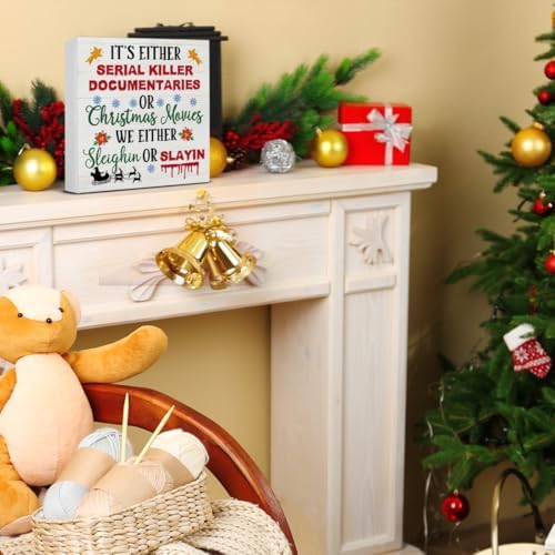 Funny Christmas Decor - Farmhouse Santa Wooden Sign - Image 6