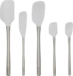 Tovolo Stainless Steel Handled Silicone Spatula Set of 5 Oyster Gray, by Tovolo