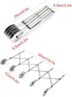 5 Wheel Pastry Cutter, Stainless Pizza Slicer, Expandable Pizza Slicer - Image 3