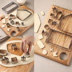 Gingerbread House Cookie Cutters Shapes Large, Set of 10 - Image 3