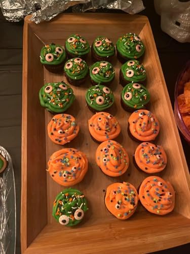Halloween Weraru Small Candy Bloody Red Eyeballs Eye Ball Sweets Cake Cupcake Toppers Cookie Dessert Sprinkles Decorations for Christmas Halloween Birthday Party Supplies 3.4 Ounce - Image 7