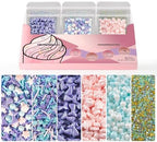 Mermaid Sprinkles, Edible Ocean Seashell Sprinkles for Cakes Cupcakes, 180g by Unknown
