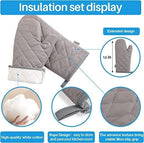 Oven Mitts and Pot Holders 4 pcs Set, High Heat Resistant 500 Degree Extra - Image 3