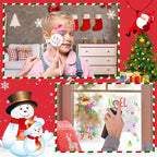 JULBEAR 36Pcs Christmas Stencils Reusable Cookie Cake Coffee Baking Molds - Image 6