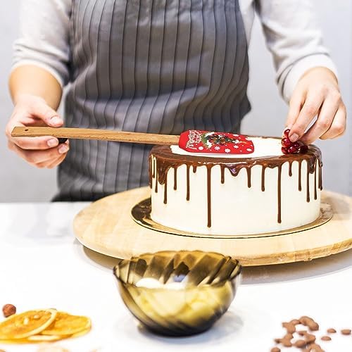 12 Pcs Christmas Silicone Spatula Pot Holder Set Xmas Baking Gift, Cute - Image 5