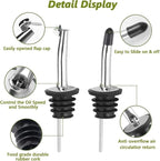 Leaflai Olive Oil Dispenser Bottle, 2 Labels, 1 Brush and 1 Funnel Oil Bottles - Image 4