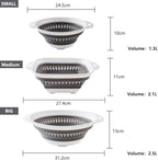 Collapsible Colander and Strainer, Silicone Strainer Colanders & Food Strainers - Image 5