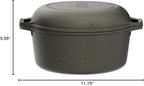 Lodge Cast Iron Double Dutch Oven - Image 8
