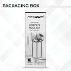 Avador® Premium Set of 10 Stainless Steel Kitchen Tool Set - Image 4