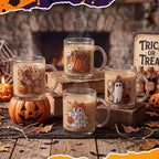 Tioncy 4 Pcs Halloween Coffee Mugs Ghost Glass Cups - Image 6