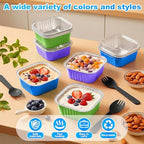 LemonRoad Mini Loaf Pan with Lids and Spoons, Candy Colors, 240 Sets - Image 3