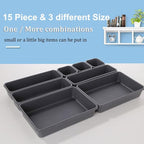 Kutesna 15 PCS Interlocking Desk Drawer Organizer Separator - Image 6