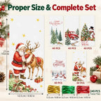CCINEE 200PCS Christmas Cellophane Treat Bags for Holiday Party Favors - Image 2
