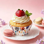 200 Paper Cupcake Liners, Muffin Liners or Baking Cups for Desserts, Muffins, Cupcakes and More Treats; Grease Proof, No Smell, Food Grade, Nut Serving Containers (Birthday) - Image 6