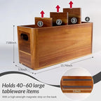 Wooden Kitchen Utensil Holder Organizer - Image 2