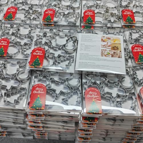 MrCookie 4" Large Christmas Cookie Cutters Set,Thickened Stainless Steel - Image 3