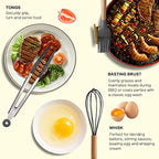 MIBOTE 17 Pcs Silicone Cooking Kitchen Utensils Set - Image 4