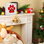Farmhouse Christmas Decor, Christmas Decorations Indoor, Red Dog Paws - Image 6