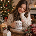 Yaomiao 50 Pcs North Pole Christmas Coffee Mugs, Stainless Steel, Enamel - Image 5