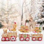 Hodao 9.25 in Christmas Gingerbread Man Train Decoration, Xmas Gift - Image 7