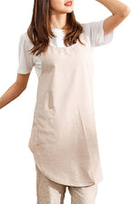 Cotton Cross Back Aprons Solid Color Cooking Kitchen Garden Smock - Image 2