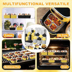 LemonRoad 240 Sets Black, Gold Mini Loaf Pan with Lids and Spoons - Image 4