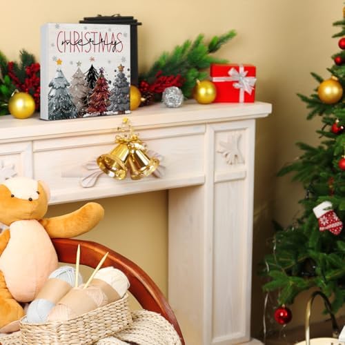 Farmhouse Christmas Decor - Merry Rustic Wooden Sign - Image 6