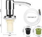 Soap Dispenser for Kitchen Sink, Stainless Steel Countertop Dish Soap Dispenser - Image 3