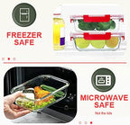 KOMUEE 30 Pieces Glass Food Storage Containers Set, Meal Prep Containers Set - Image 5