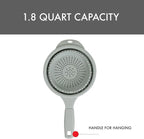 Dexas 8" Collapsible Silicone Strainer in Sage, Kitchen Strainer - Image 5