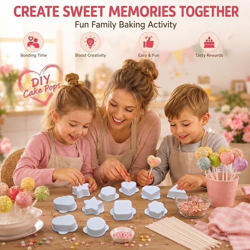 10 Pcs Cake Pop Molds Set with 100 Sticks - Image 6
